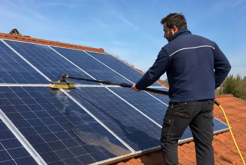 Nettoyage et entretien de panneaux solaires à Coux