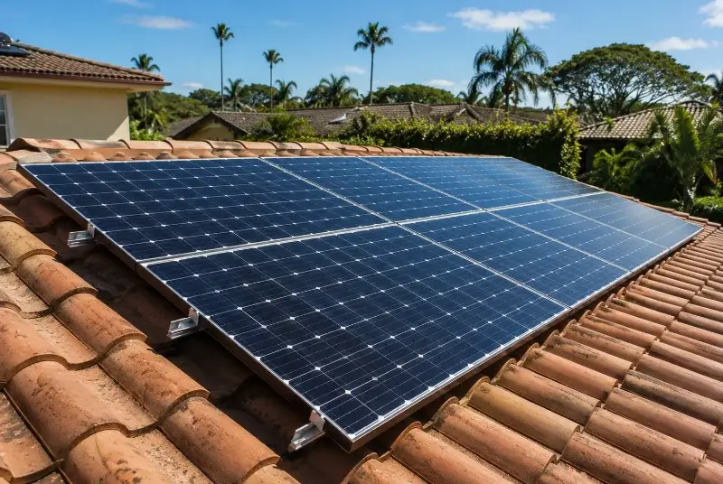 Installation de panneaux solaires à Coux